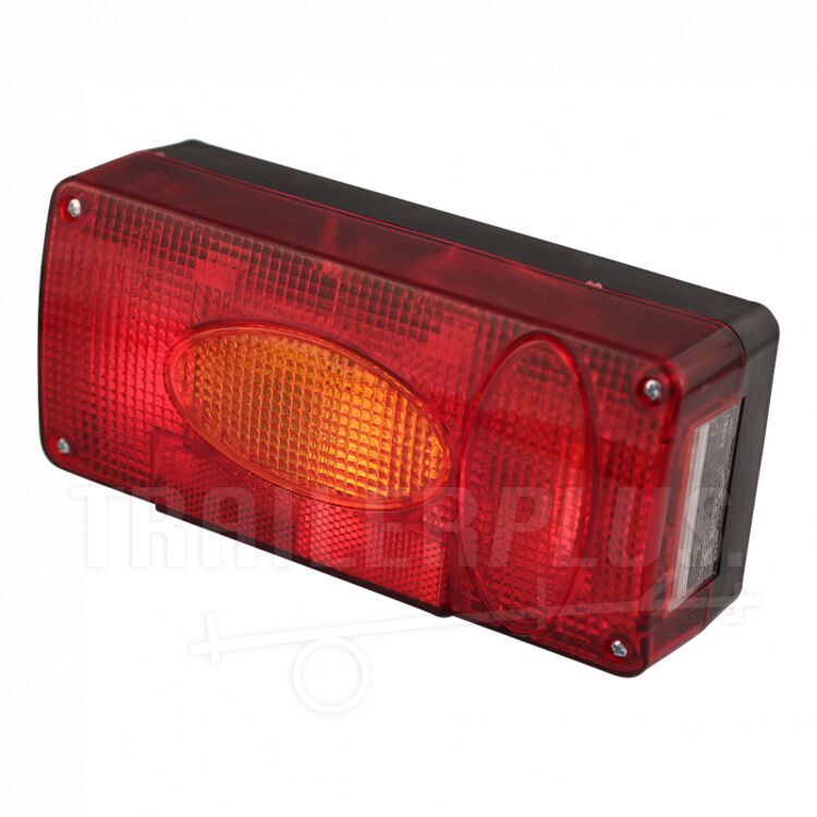 Fanale Posteriore Moto A LED 24 SMD Rettangolare - Luce Freno E Indicatori Di Direzione, Universale 12-15V 2.4W, Impermeabile, Per Scooter ATV, Rosso - 2