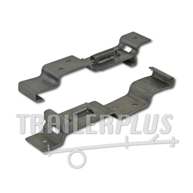 DIYCUT 4 Pezzi Portatarga Auto, Supporto Portatarga, Auto Clip Targa Rimorchio, Argento, Acciaio Inossidabile, per Auto, Moto, Camper, Roulotte e